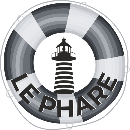 Logo créé pour le café Le Phare (ex-Borel) - De l'autre côté du miroir - Alice Communication