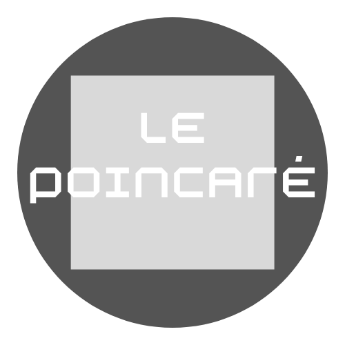 Logo Le Poincaré niveaux de gris - De l'autre côté du miroir - Alice Communication